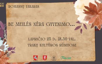 Romansų vakaras „Be meilės nėra gyvenimo“