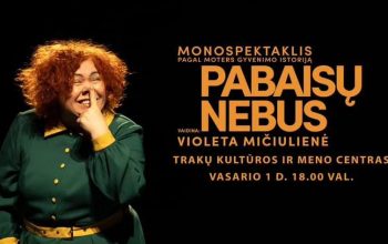 Monospektaklis PABAISŲ NEBUS perkeliamas į 2024 m. vasario 1 d.